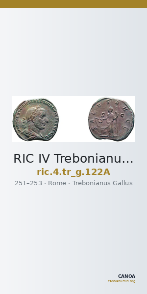 RIC IV Trebonianus Gallus 122A — CANOA