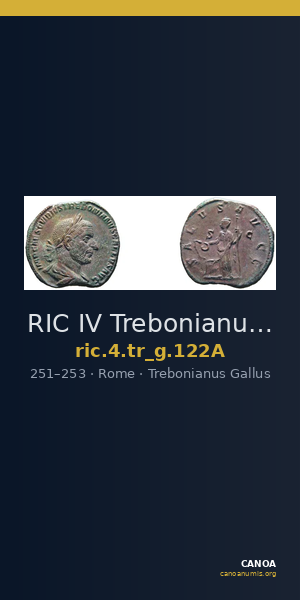 RIC IV Trebonianus Gallus 122A — CANOA