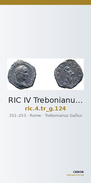 RIC IV Trebonianus Gallus 124 — CANOA
