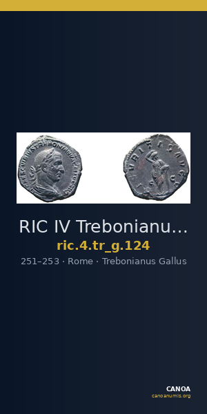 RIC IV Trebonianus Gallus 124 — CANOA