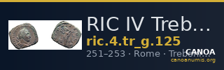 RIC IV Trebonianus Gallus 125 — CANOA