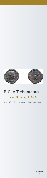 RIC IV Trebonianus Gallus 126A — CANOA