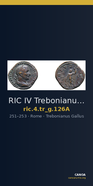 RIC IV Trebonianus Gallus 126A — CANOA