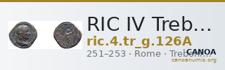 RIC IV Trebonianus Gallus 126A — CANOA