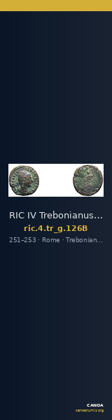 RIC IV Trebonianus Gallus 126B — CANOA