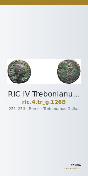 RIC IV Trebonianus Gallus 126B — CANOA