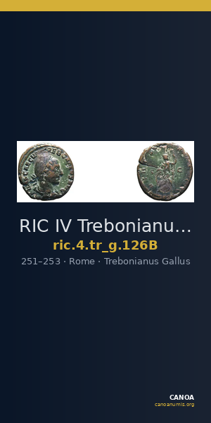 RIC IV Trebonianus Gallus 126B — CANOA