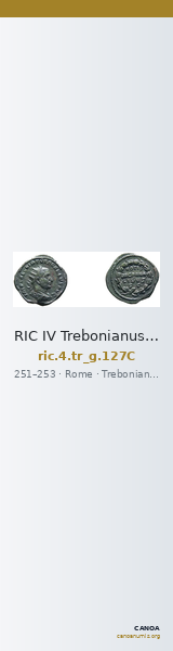 RIC IV Trebonianus Gallus 127C — CANOA