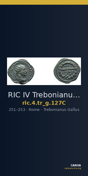 RIC IV Trebonianus Gallus 127C — CANOA