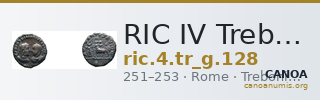 RIC IV Trebonianus Gallus 128 — CANOA