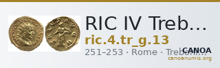 RIC IV Trebonianus Gallus 13 — CANOA