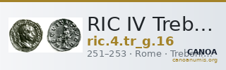 RIC IV Trebonianus Gallus 16 — CANOA