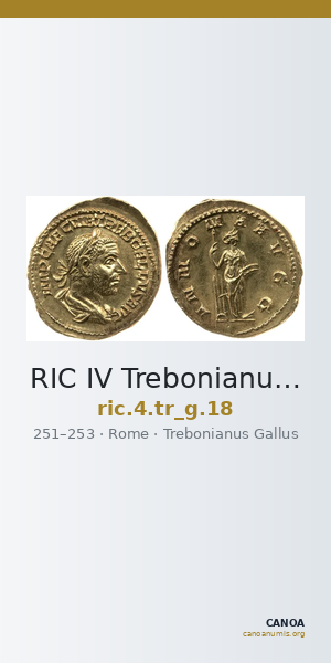 RIC IV Trebonianus Gallus 18 — CANOA