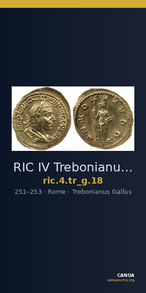 RIC IV Trebonianus Gallus 18 — CANOA