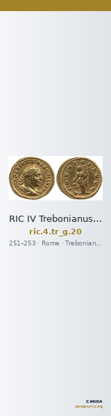 RIC IV Trebonianus Gallus 20 — CANOA