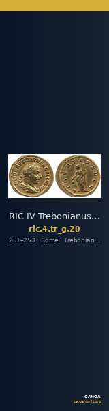 RIC IV Trebonianus Gallus 20 — CANOA