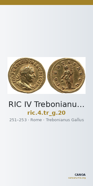 RIC IV Trebonianus Gallus 20 — CANOA