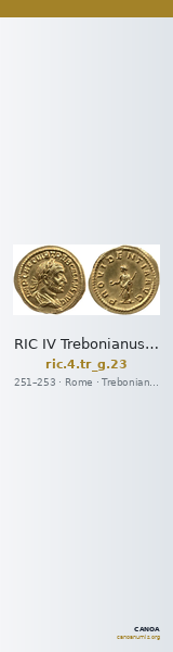 RIC IV Trebonianus Gallus 23 — CANOA