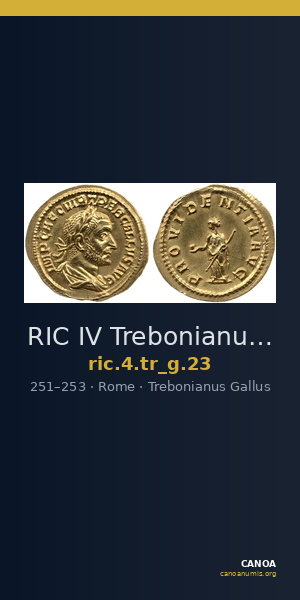 RIC IV Trebonianus Gallus 23 — CANOA