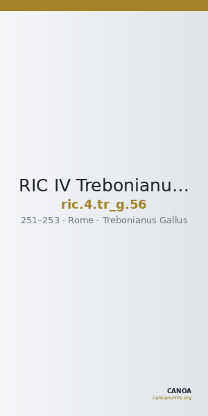 RIC IV Trebonianus Gallus 56 — CANOA