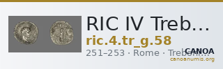 RIC IV Trebonianus Gallus 58 — CANOA