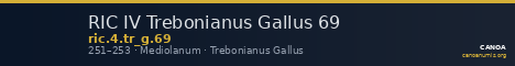 RIC IV Trebonianus Gallus 69 — CANOA