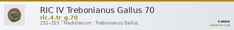 RIC IV Trebonianus Gallus 70 — CANOA