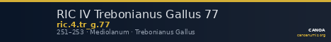 RIC IV Trebonianus Gallus 77 — CANOA