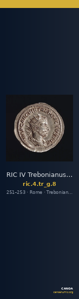 RIC IV Trebonianus Gallus 8 — CANOA