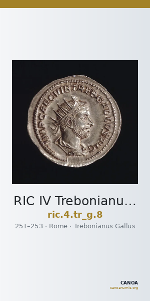 RIC IV Trebonianus Gallus 8 — CANOA
