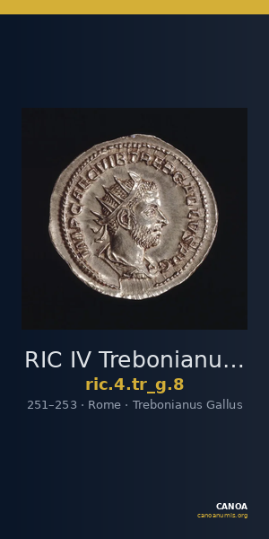 RIC IV Trebonianus Gallus 8 — CANOA