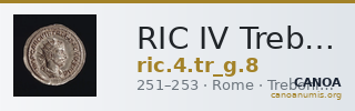 RIC IV Trebonianus Gallus 8 — CANOA