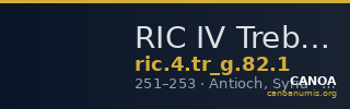 RIC IV Trebonianus Gallus 82: Subtype 1 — CANOA