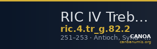 RIC IV Trebonianus Gallus 82: Subtype 2 — CANOA