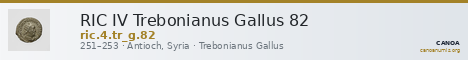 RIC IV Trebonianus Gallus 82 — CANOA
