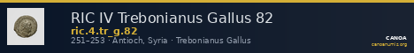 RIC IV Trebonianus Gallus 82 — CANOA