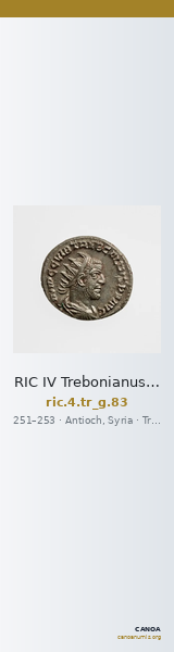 RIC IV Trebonianus Gallus 83 — CANOA