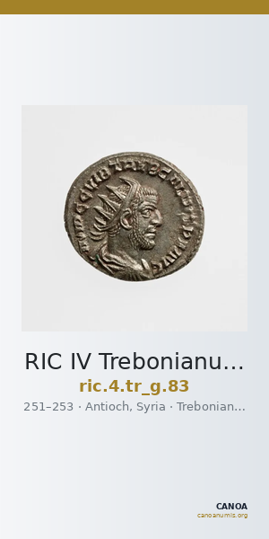 RIC IV Trebonianus Gallus 83 — CANOA