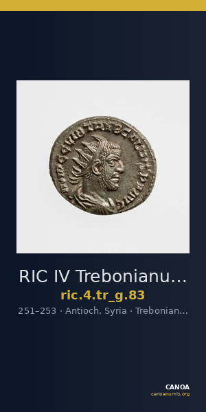 RIC IV Trebonianus Gallus 83 — CANOA