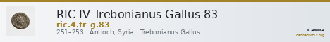 RIC IV Trebonianus Gallus 83 — CANOA