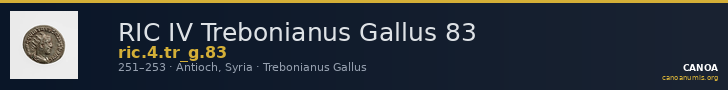 RIC IV Trebonianus Gallus 83 — CANOA