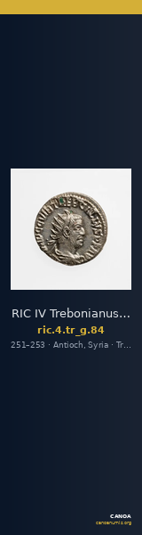 RIC IV Trebonianus Gallus 84 — CANOA