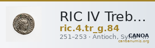 RIC IV Trebonianus Gallus 84 — CANOA