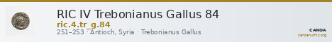 RIC IV Trebonianus Gallus 84 — CANOA