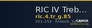 RIC IV Trebonianus Gallus 85 — CANOA