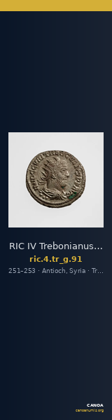 RIC IV Trebonianus Gallus 91 — CANOA