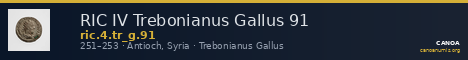 RIC IV Trebonianus Gallus 91 — CANOA