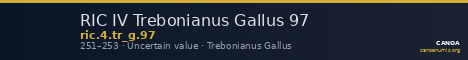 RIC IV Trebonianus Gallus 97 — CANOA