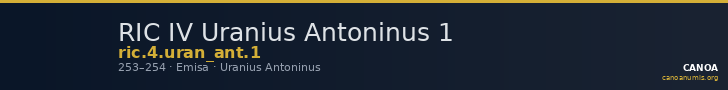 RIC IV Uranius Antoninus 1 — CANOA