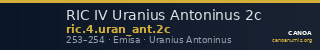RIC IV Uranius Antoninus 2c — CANOA